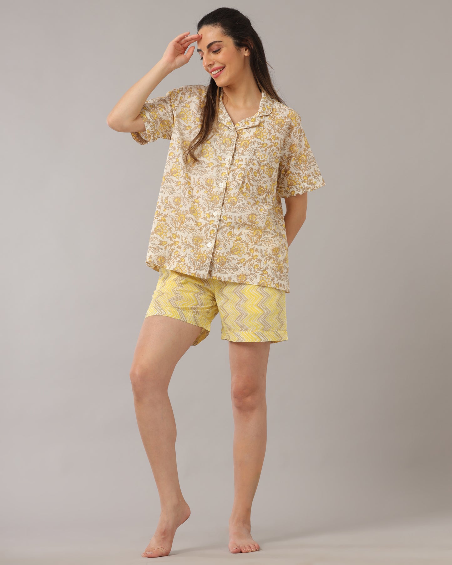 Sunflower PJ Shorts Set