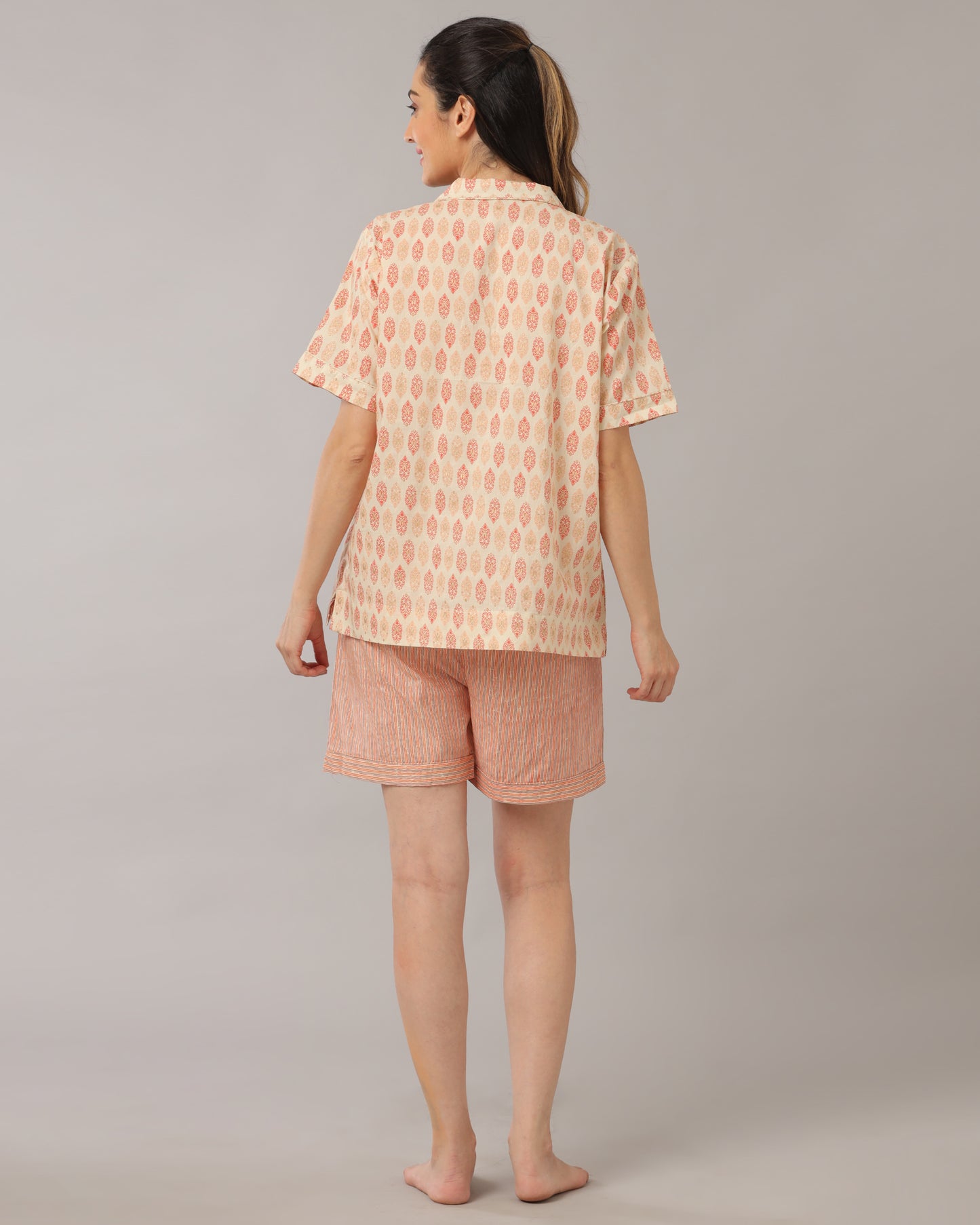 Peach Fuzz PJ Shorts Set