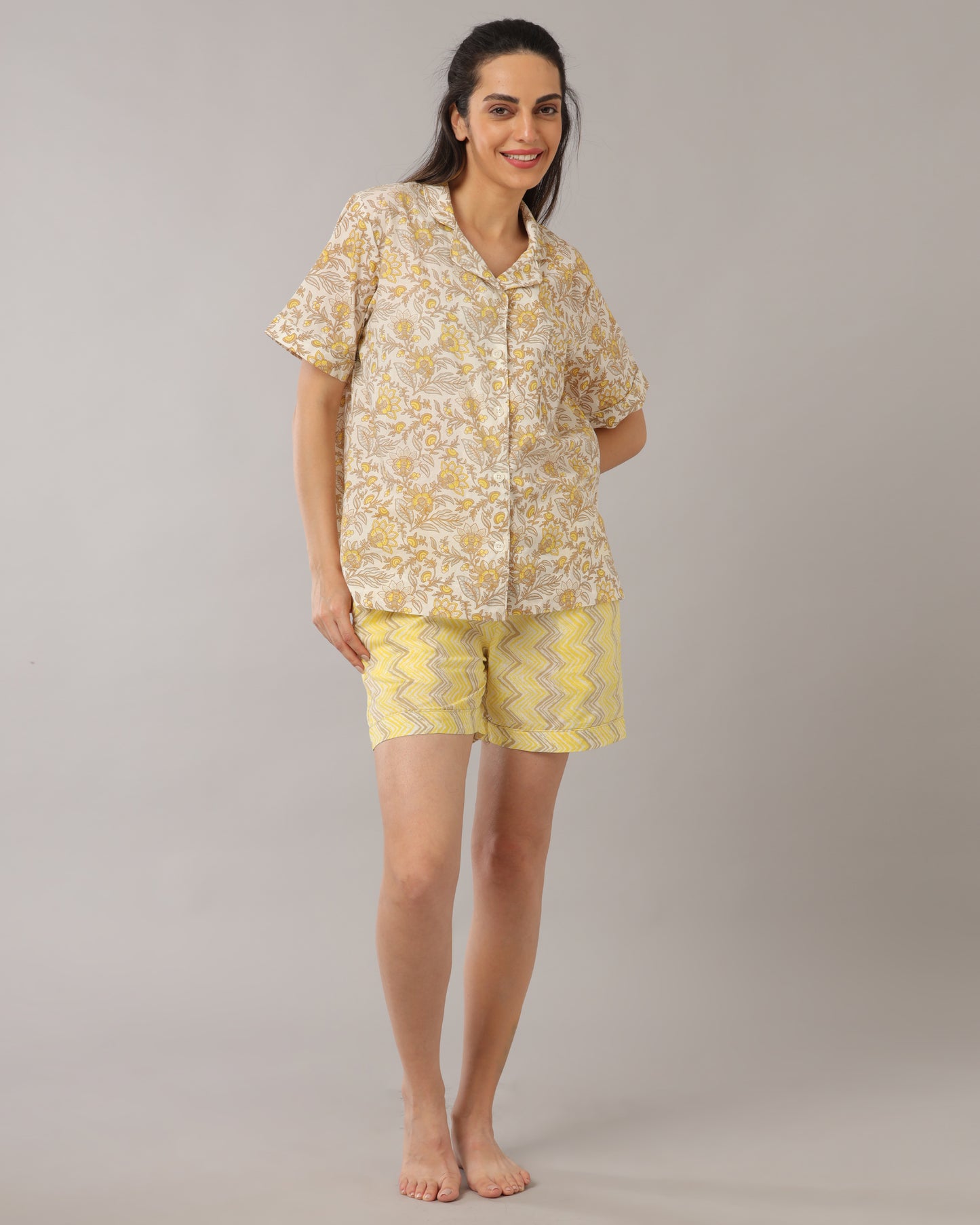 Sunflower PJ Shorts Set