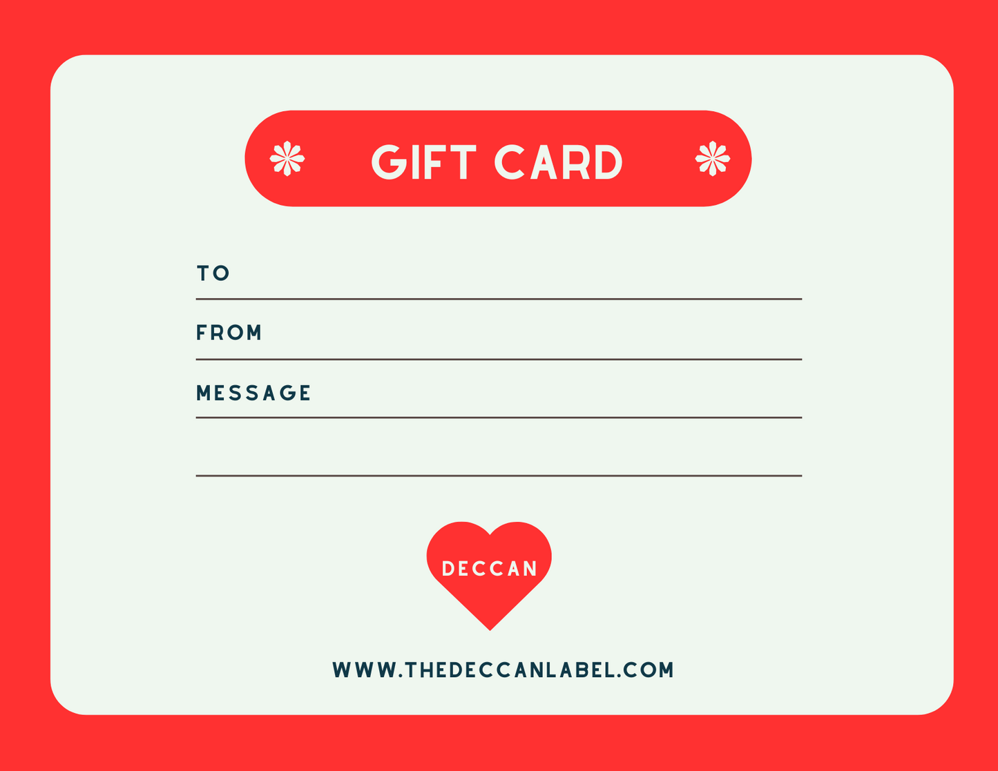 The Deccan Label Gift Card